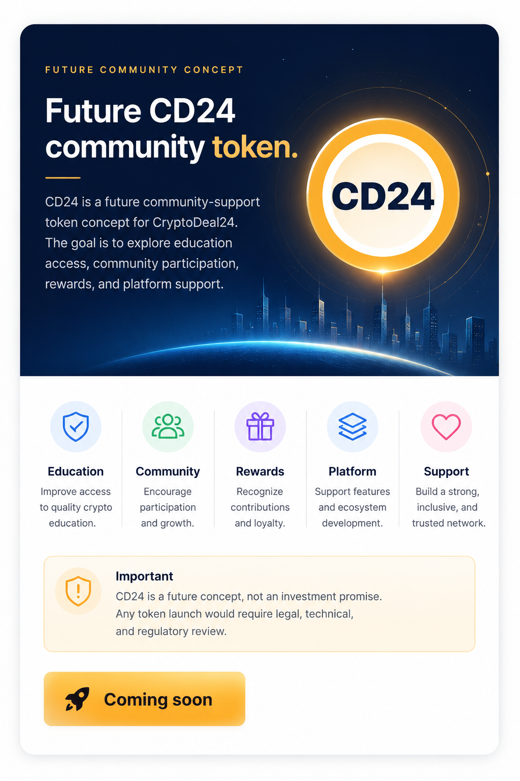 Future CD24 community token concept