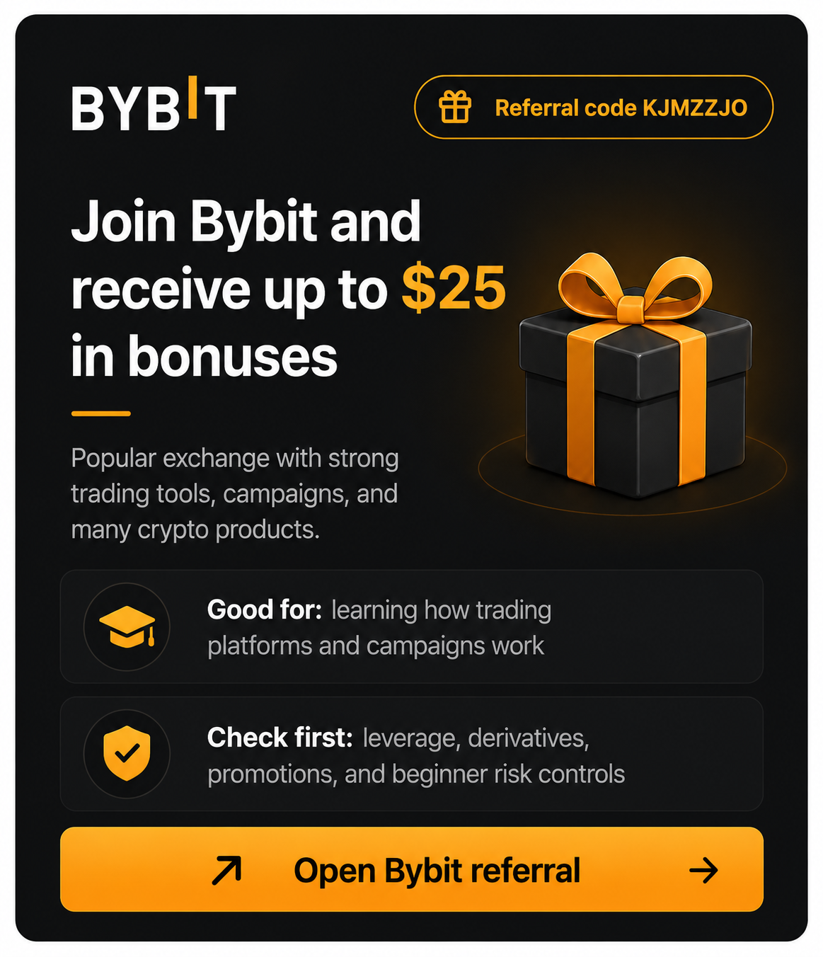Bybit referral research card
