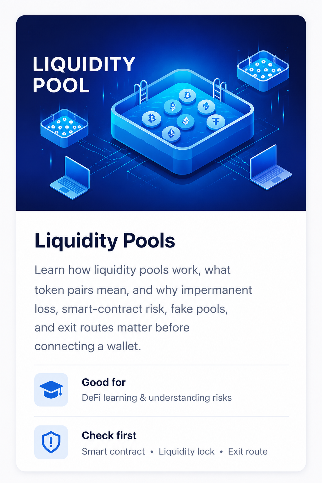 Liquidity Pools advanced learning card