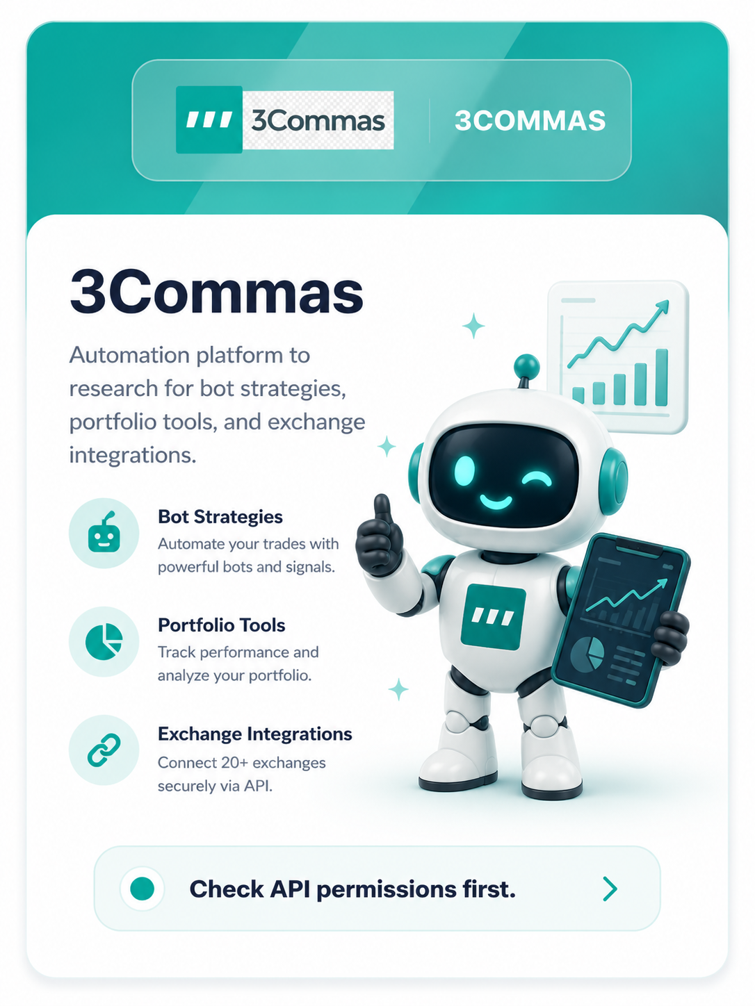 3Commas automation platform research card